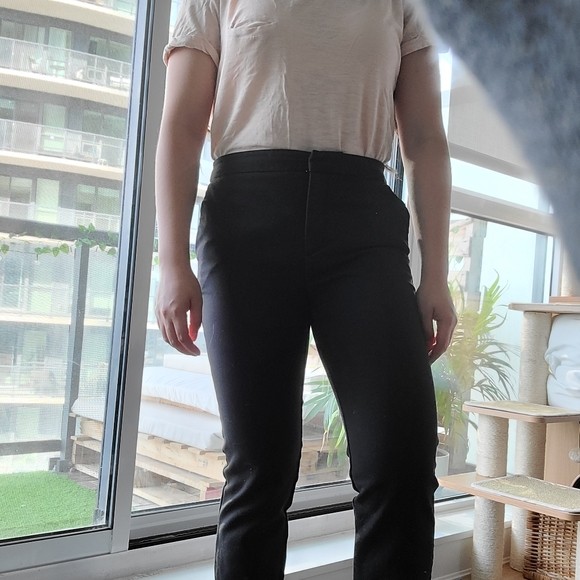 ZARA Basic Black Pants Size Medium - Picture 7 of 9